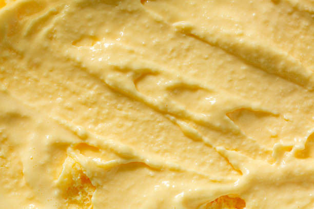 istock Vanilla ice cream texture,vanilla ice cream background, top view 1448822444