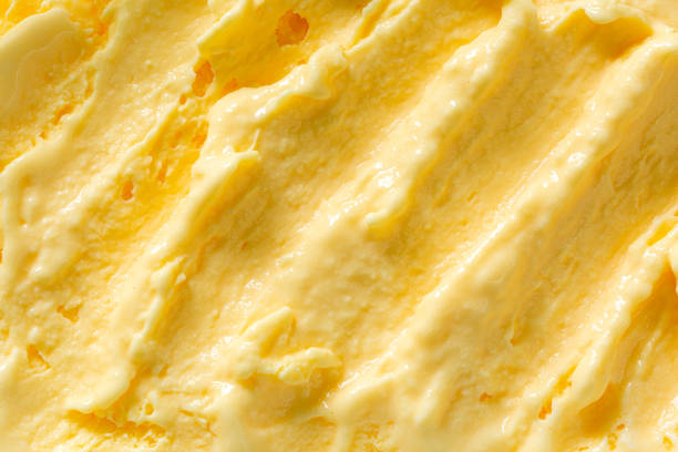 istock Vanilla ice cream texture,vanilla ice cream background, top view 1448822450