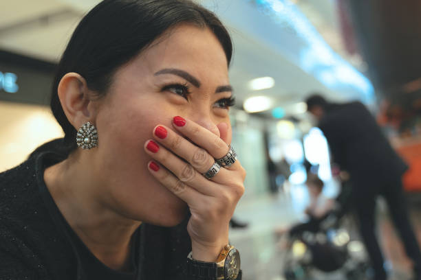 istock Tired sleepy woman yawning 1448832386