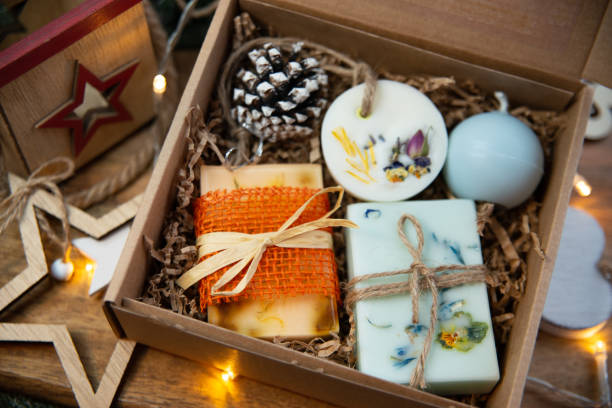 istock Natural handmade soap with fresh fragrance 1448839060