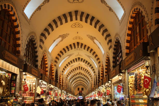 istock Interior of Spice Bazaar in Istanbul 1448841335