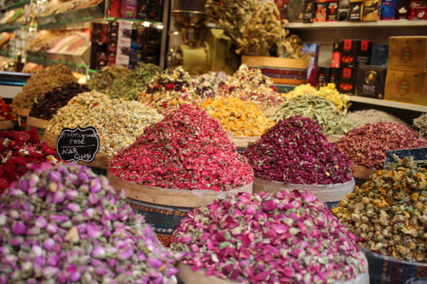 istock Colorful spices in Oriental bazaar 1448841347
