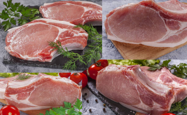 istock collage of raw pork steaks with tomatoes and herbs 1448844780