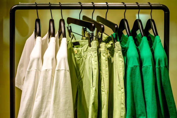 istock clothes at a rack - close-up 1448845753