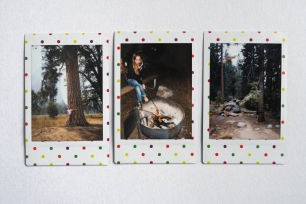 Instant photos from a camping trip