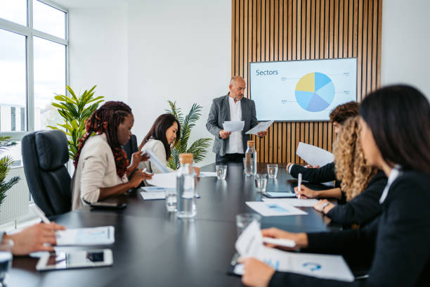 istock Businessman Having A Business Presentation In The Office 1448865673