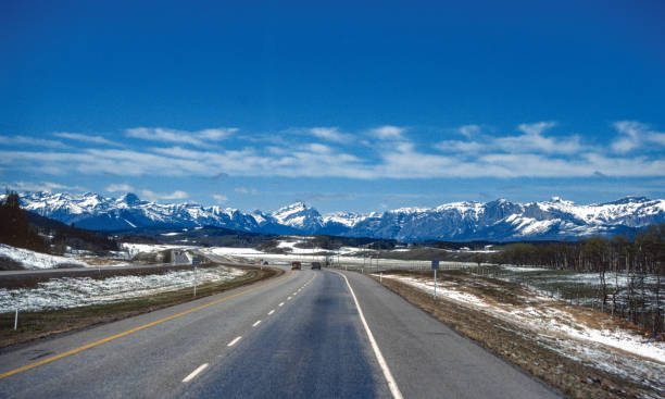 istock Banff National Park - Highway Approaching Banff - 1985 1448866615