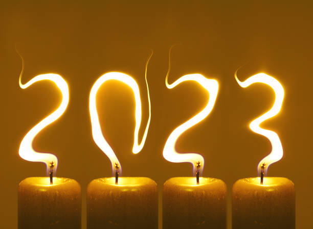 istock Happy new year 2023 - candles 1448868732
