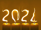 Happy new year 2024 - candles