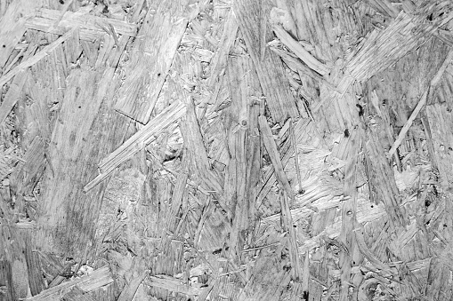 Black and white closeup Plywood texture, abstract background with copy space, full frame horizontal composition