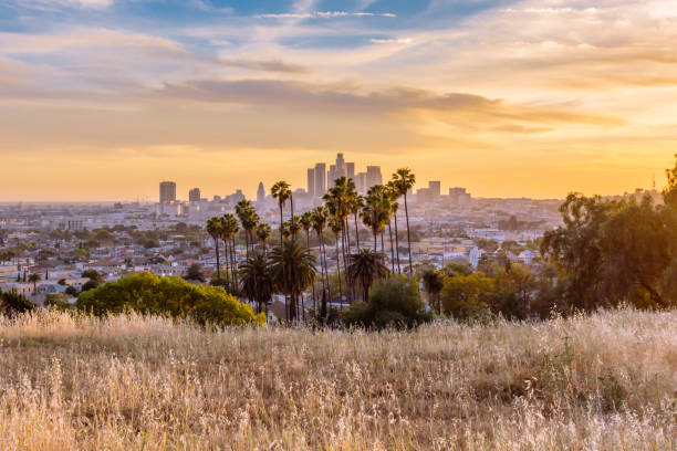 Los Angeles, California Skyline stock photo