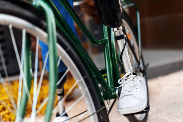 istock View of a man with prosthetic legs and white sneakers 1448886190
