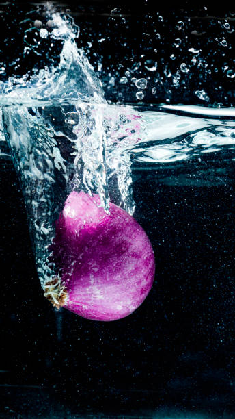 istock onion falling into water splash on a black background 1448892705