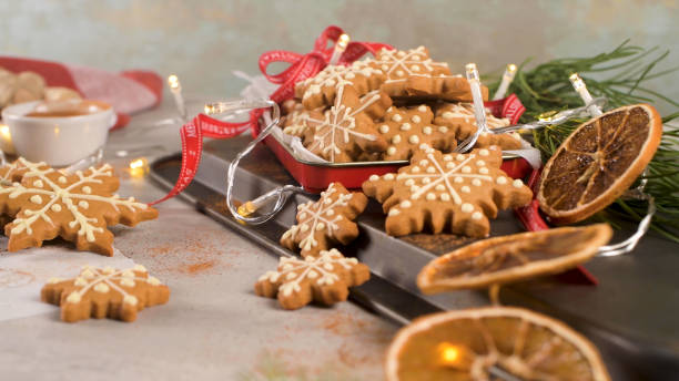 istock Christmas cookies on kitchen countertop 1448917232