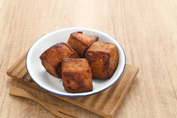 Tahu Bacem, traditional food from Central Java, Indonesia
