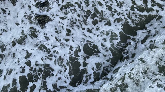 Waves shot from a drone