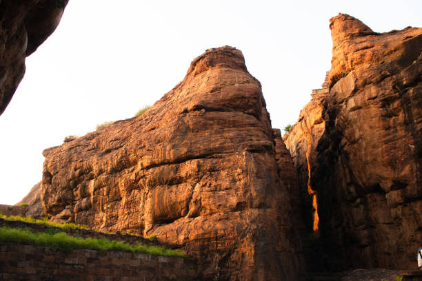 istock Massive sandstone canyon at Badami,karntaka,India. 1448966137