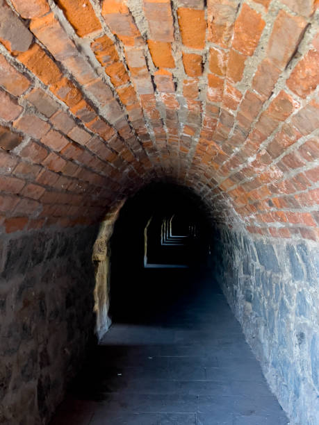 istock mysterious corridor in the attic for defense and surveillance 1448971355