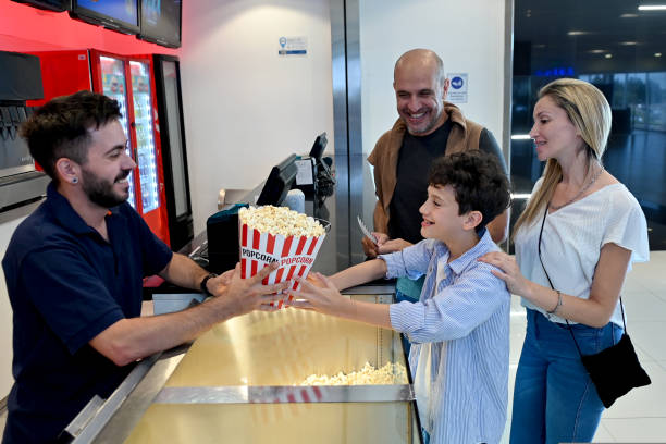 istock Family in a cinema 1448971996