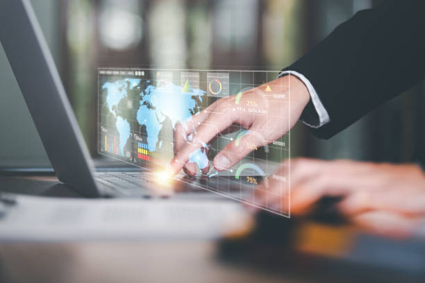 istock Business people read business statistics chart reports, to analyze and improve corporate strategy, manage financial and marketing documents, update annual budget accounts, company growth data. 1448976020