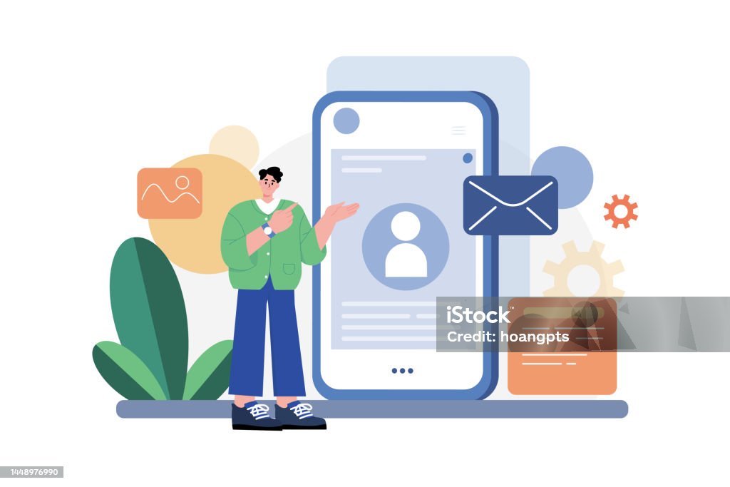 Personal Data Vector Image Securing Personal Data Illustration Concept A Flat Illustration ...