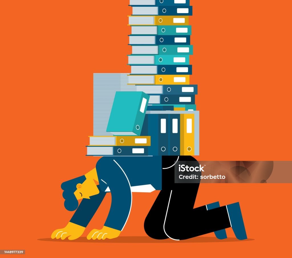 Overworked Cortex Overworked Businessman Stock Illustration - Download Image Now ...