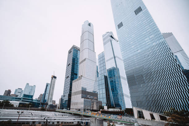 Modern building constructions in Midtown Manhattan in New York City, USA.