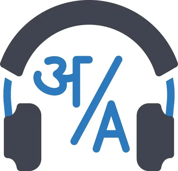 Vector illustration of headphone