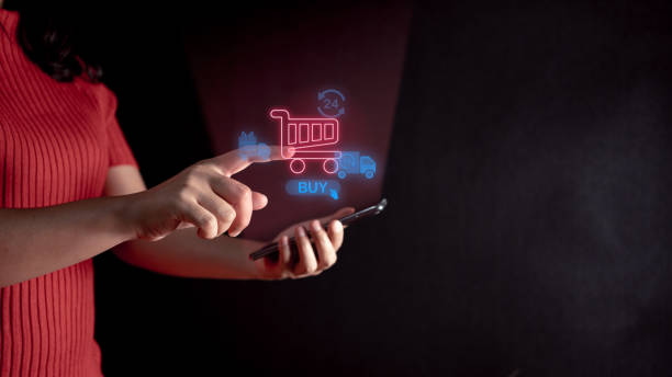 istock online shopping through augmented reality on smartphones, delivery system, visual screen, ordering efficiency and accuracy, buy botton 1448993448