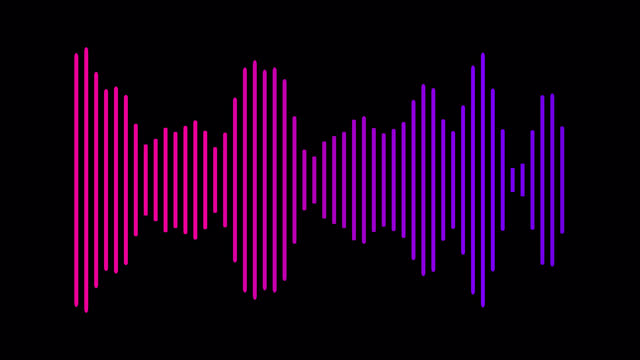 Colorful digital audio wave