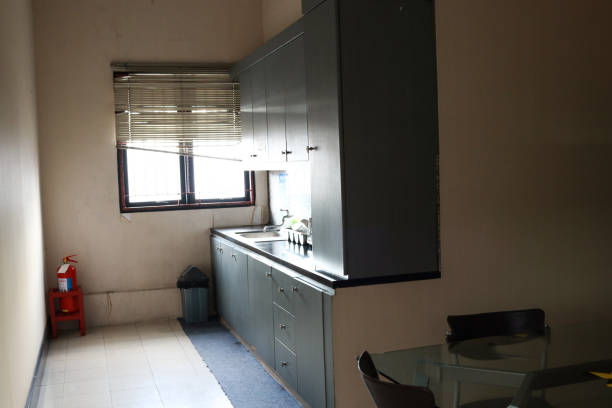 istock Kitchen interior with dim colors in an apartment 1449000826