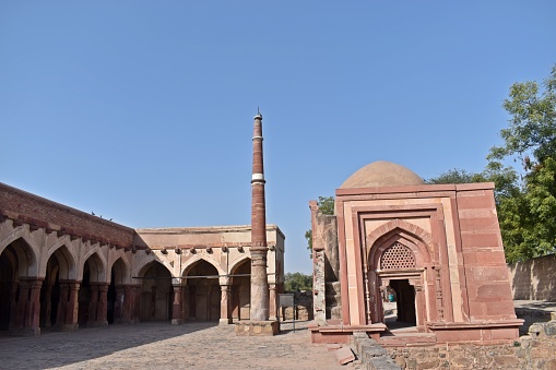 Exterior of lat ki masjid ( mosque ) , hisar, haryana, india