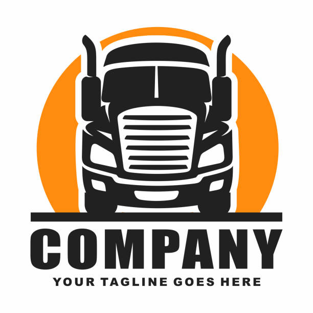 ilustrações de stock, clip art, desenhos animados e ícones de truck logo design vector. truck delivery logo - trucking