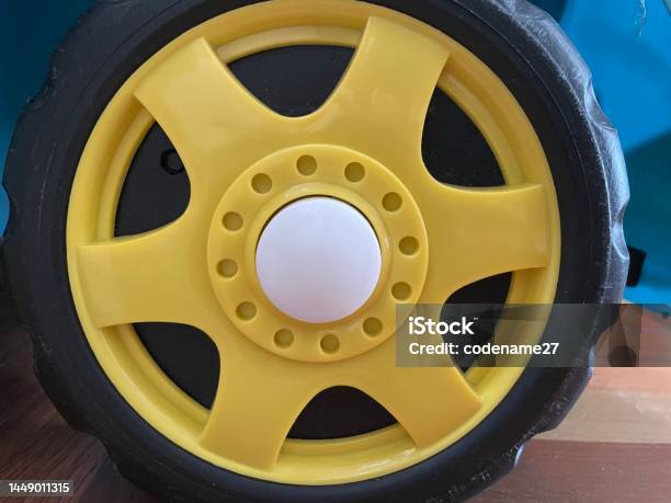 Yellow Tire Stock Photo - Download Image Now - Blurred Motion, Brake, Car