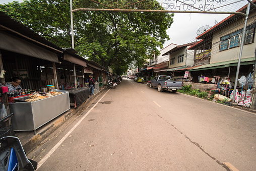 Ban Dung, Udon Thani, Thailand, august 18, 2022. ban dung is a small town at isaan thailand. here are some view of the streets.