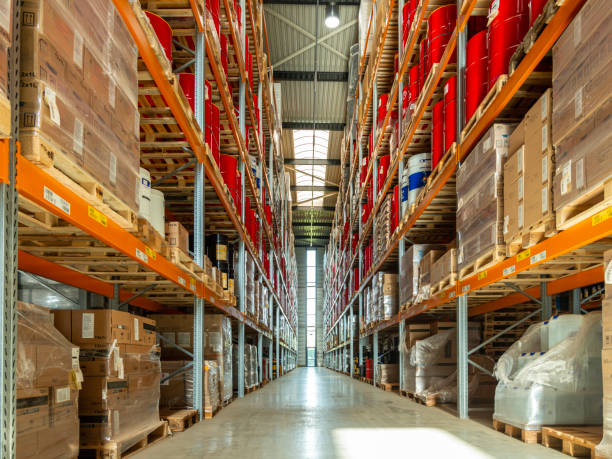 istock Concept; warehouse and economy 1449019543