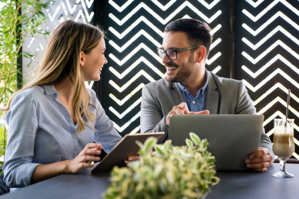 istock Business people work technology tablet online corporate teamwork concept. 1449026787