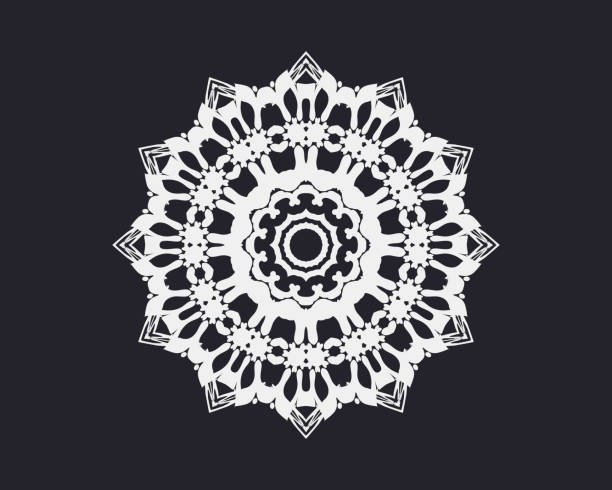 istock Isolated mandala design vector illustration. Geometric ornamental mandala design for tile pattern, Alpona, sticker, greeting card, Mehndi, tattoo, decoration. 1449030564
