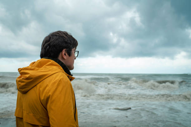 istock A man is worried about extreme weather and climate change 1449030918