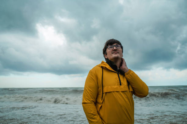 istock A man is worried about extreme weather and climate change 1449030934