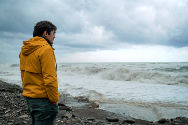 istock A man is worried about extreme weather and climate change 1449030954