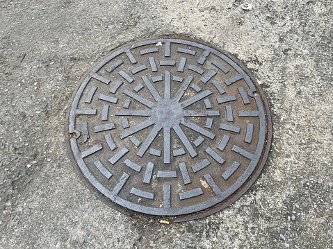 A manhole cover in Budapest