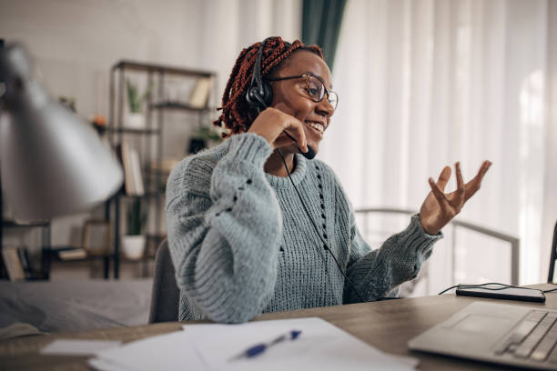 istock Woman working in home office 1449036671