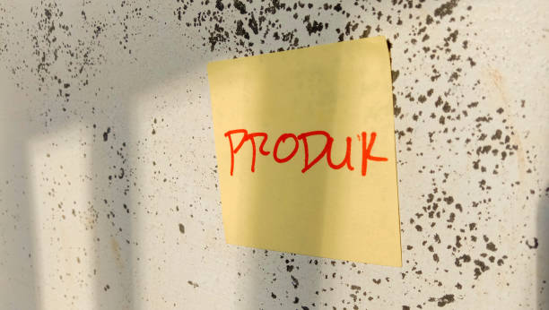 istock Text with the words produk on a note pasted on the wall 1449038704