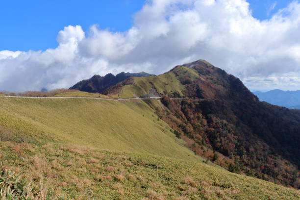 istock Kamegamori Forest Road,sky road,Autumn (UFO Line, Kochi Prefecture) 1449040215
