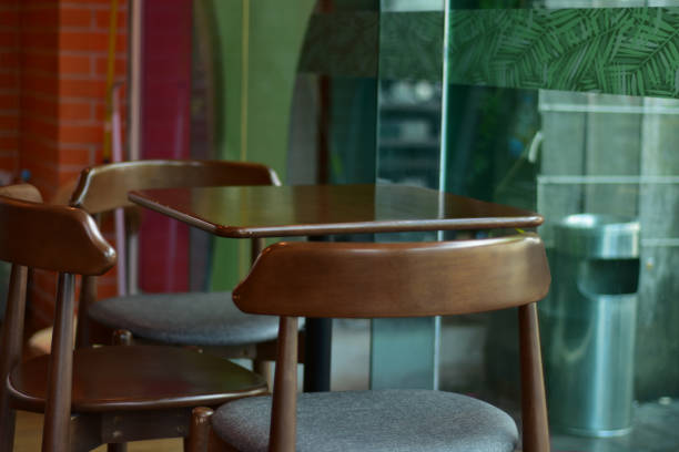 istock coffee cup of coffee in cafe with sweets and seating 1449040514