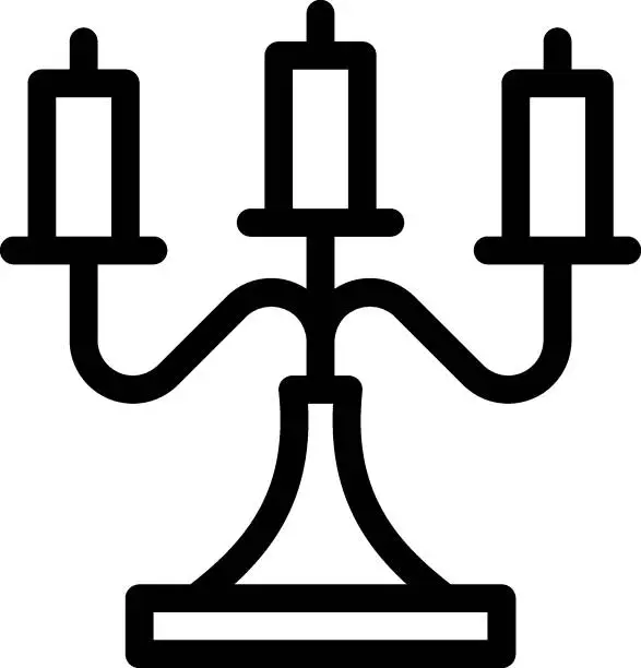 Vector illustration of candelabra