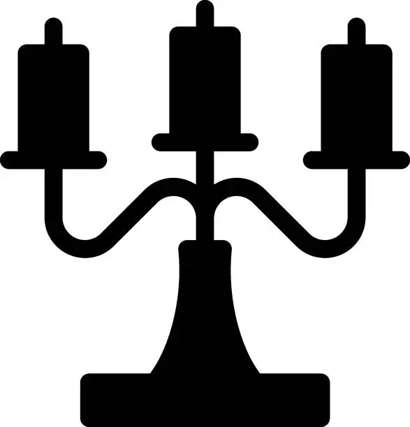 Vector illustration of candelabra