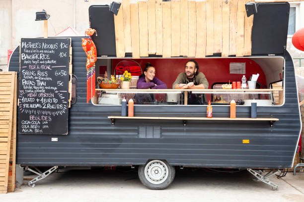 istock Serving Chinese food truck 1449057717