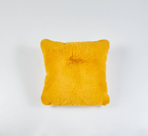 istock Colorful plush pillow isolated white background. 1449057743